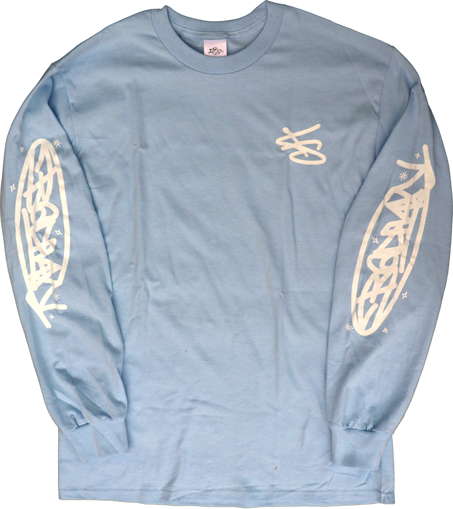 "BADMAN" BLUE GRAFFITI LONG SLEEVE