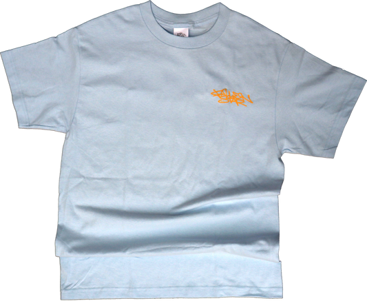 “SEE PREE” BLUE/YELLOW GRAFFITI TEE