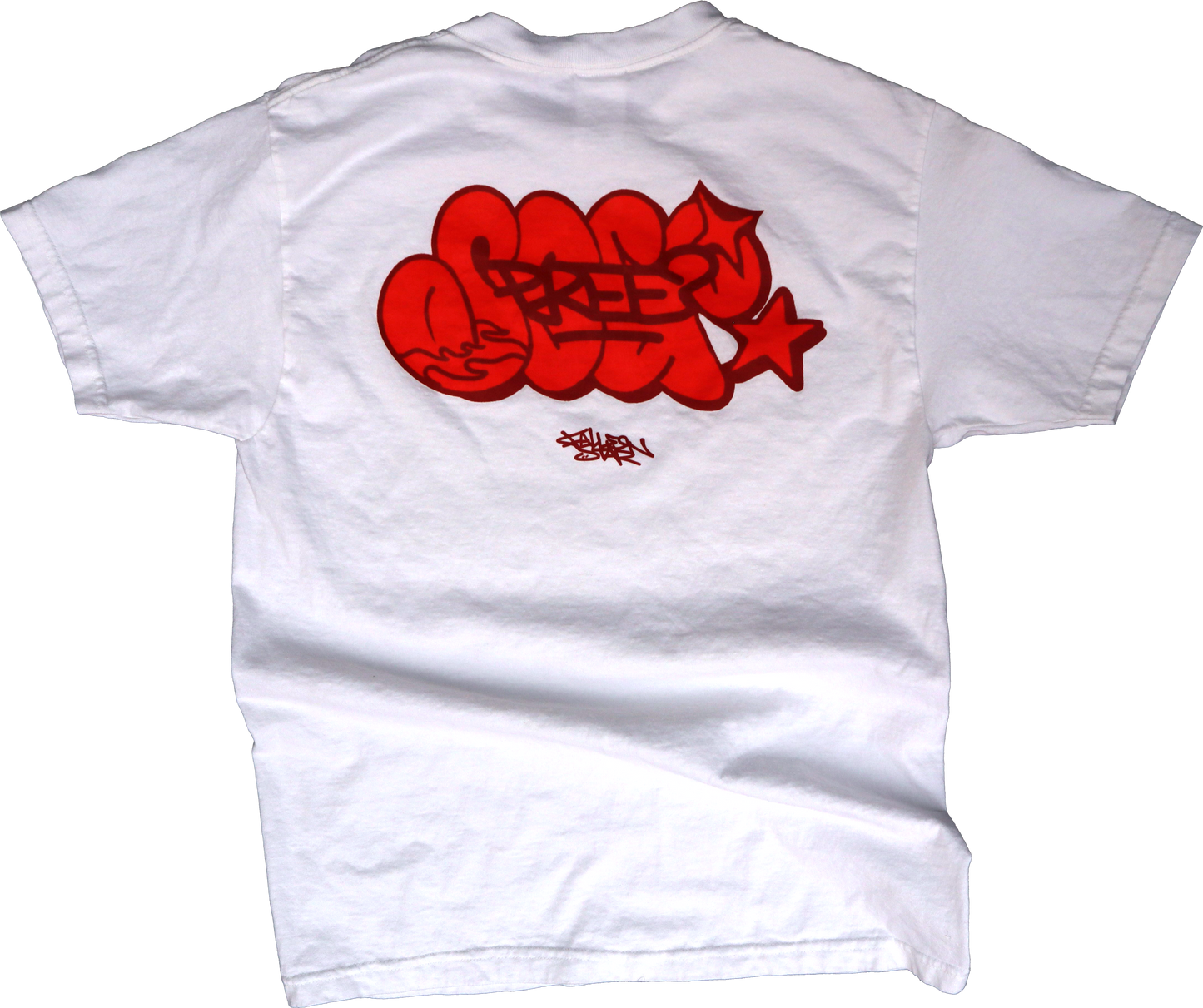 “SEE PREE” WHITE/RED GRAFFITI TEE