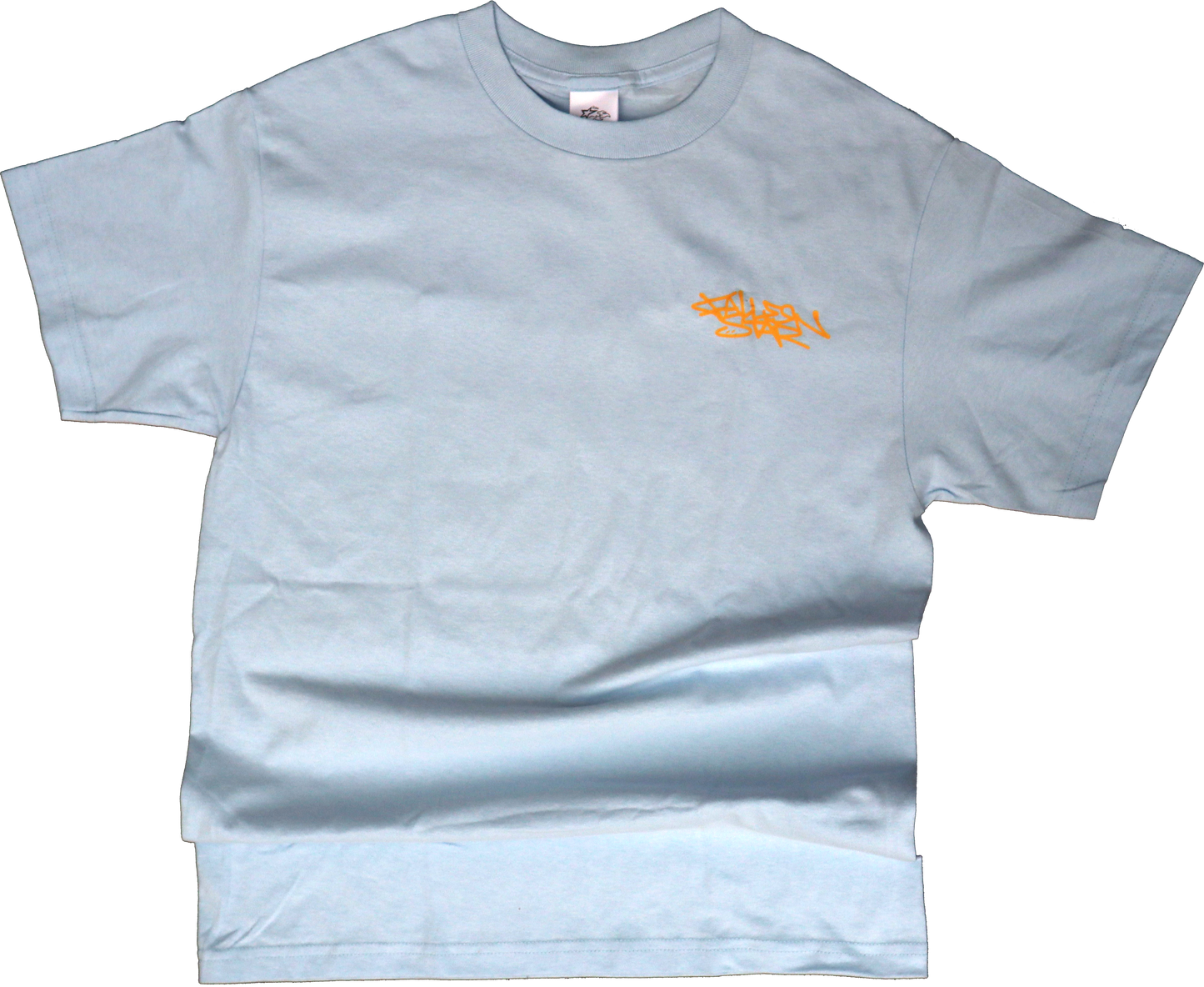 “SEE PREE” BLUE/YELLOW GRAFFITI TEE