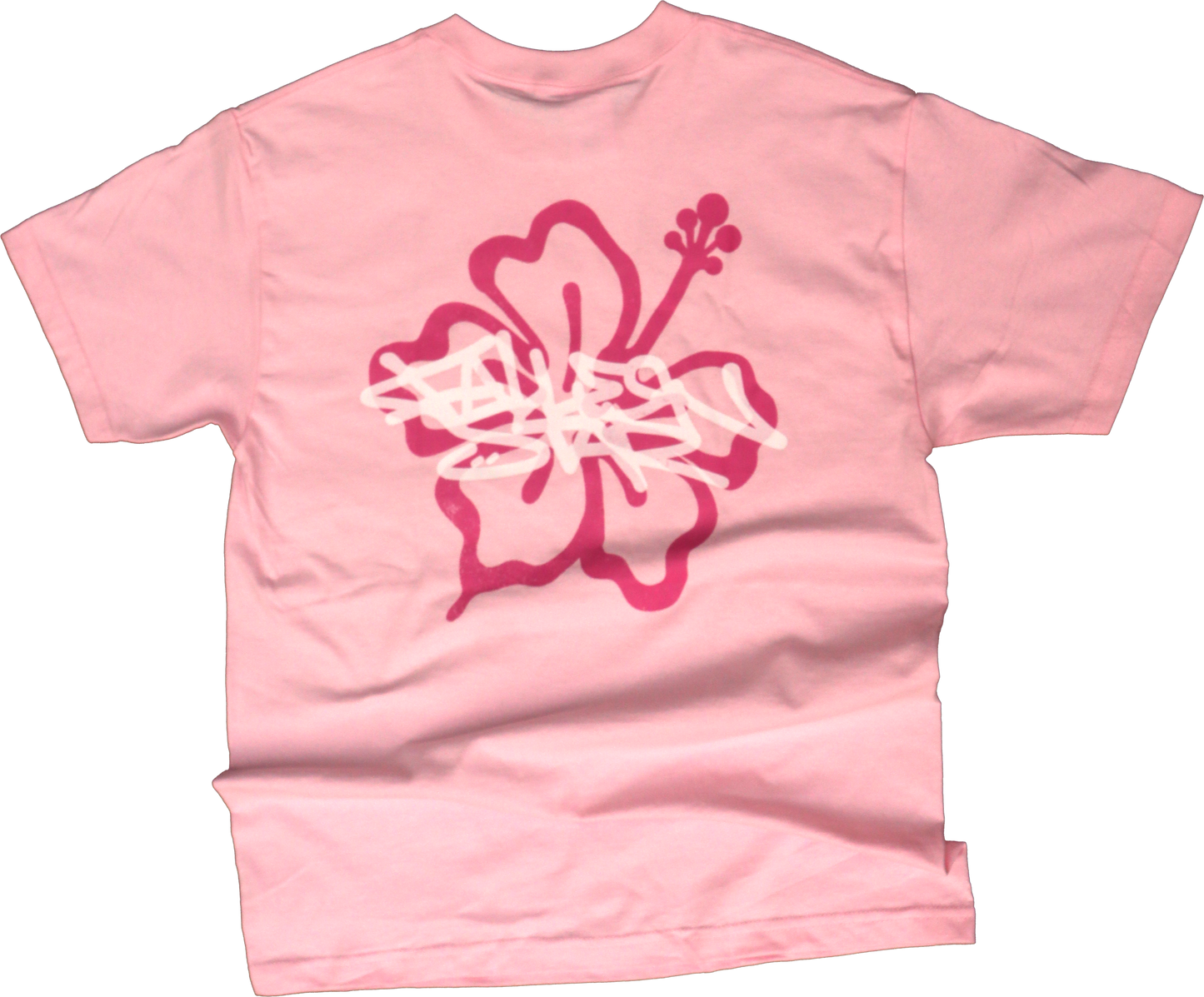 "HIBISCUS" PINK  GRAFFITI TEE