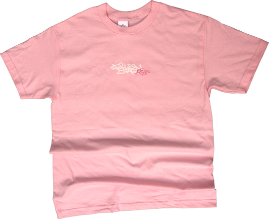 "HIBISCUS" PINK  GRAFFITI TEE
